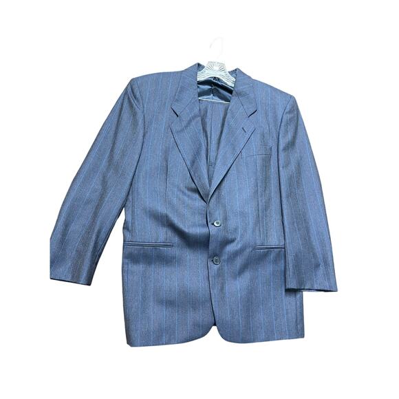 Yves Saint Laurent Men’s Pinstripe Wool Suit 41R 30x30 Made in France Dillard - Picture 11 of 15